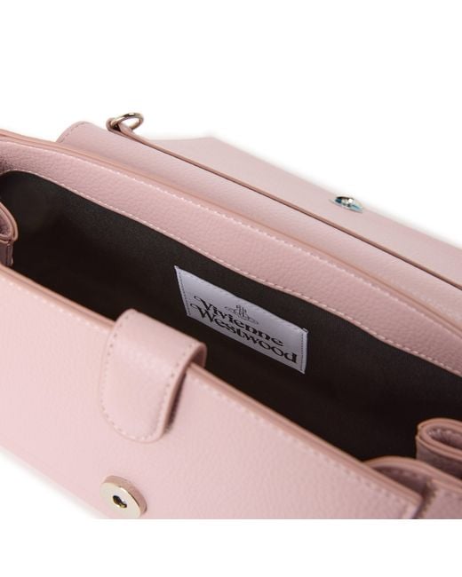 Vivienne Westwood Pink Medium Solid Color Shoulder Bag