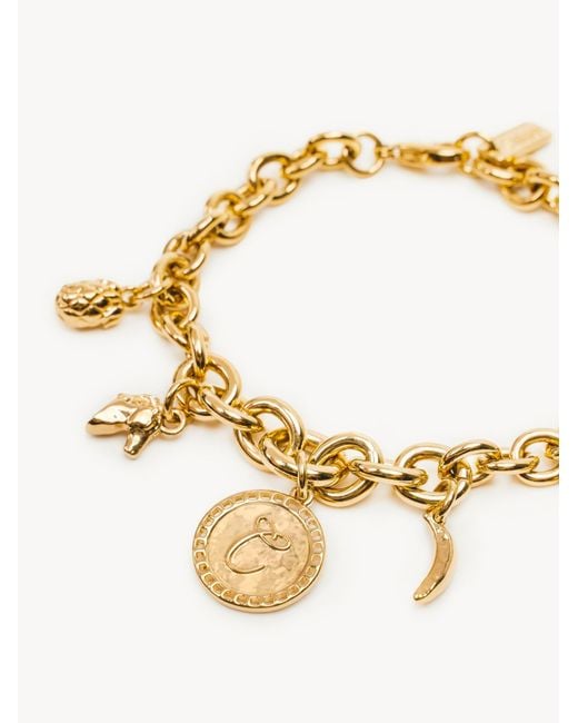Chloé Metallic Chloé The Chloé Charms Bracelet