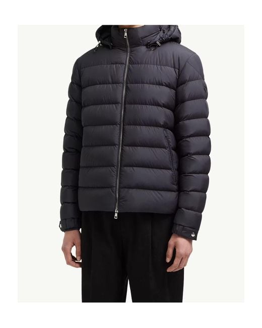 Moncler Black Arneb Hooded Short Down Jacket for men