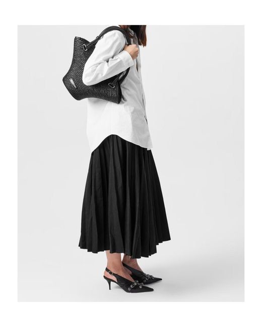 Balenciaga Black Medium Beach Tote Bag
