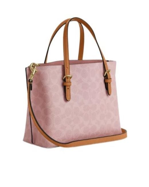 COACH Pink Mollie Tote Bag 25