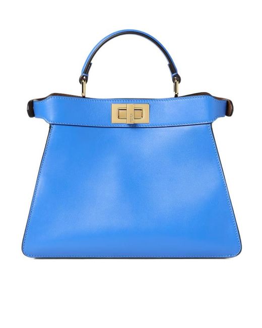 Fendi Blue Small Peekaboo Iseeu Tote Bag