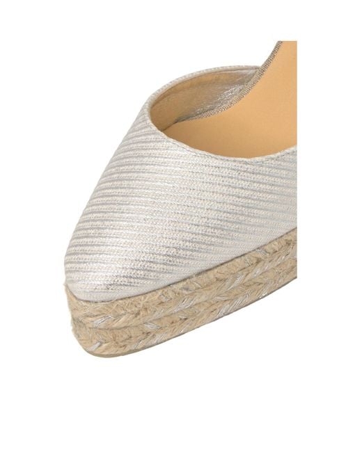 Castaner White Platform Sandals