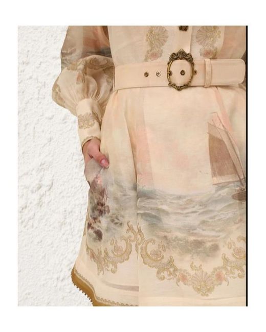 Zimmermann Natural Rebellion Marine Mini Dress