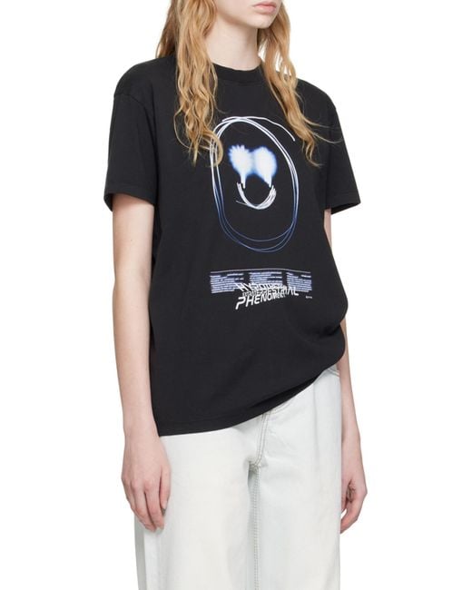 Eytys Black Graphic T-Shirt for men