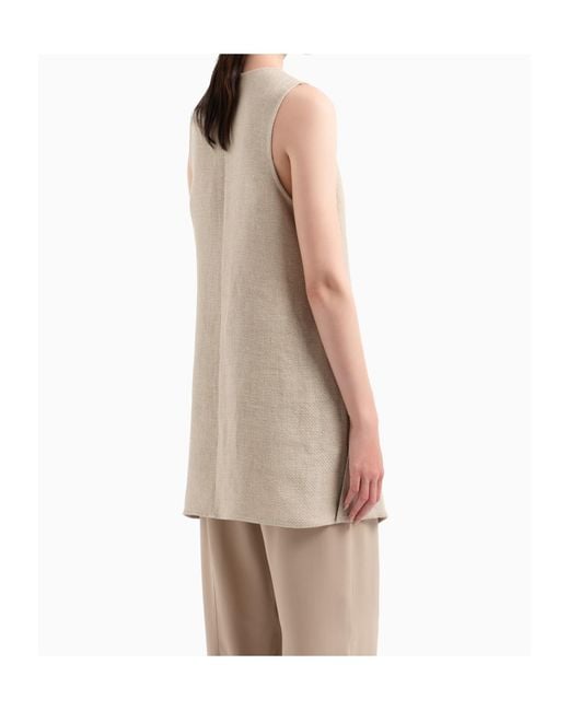 Giorgio Armani Natural Linen Top
