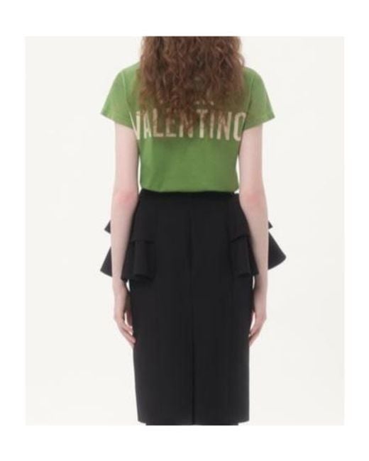 Valentino Green Chez Crewneck T-Shirt