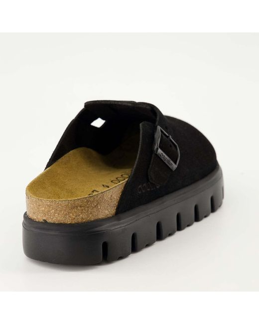 Birkenstock Black Boston Chunky Slip-On Clogs