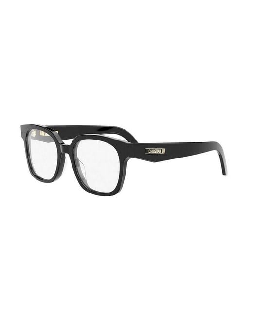 Dior White Eyewear Square Frame Glasses
