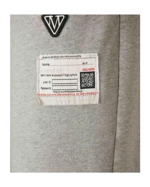 Maison Mihara Yasuhiro Gray Drawstring Distressed Track Pants for men