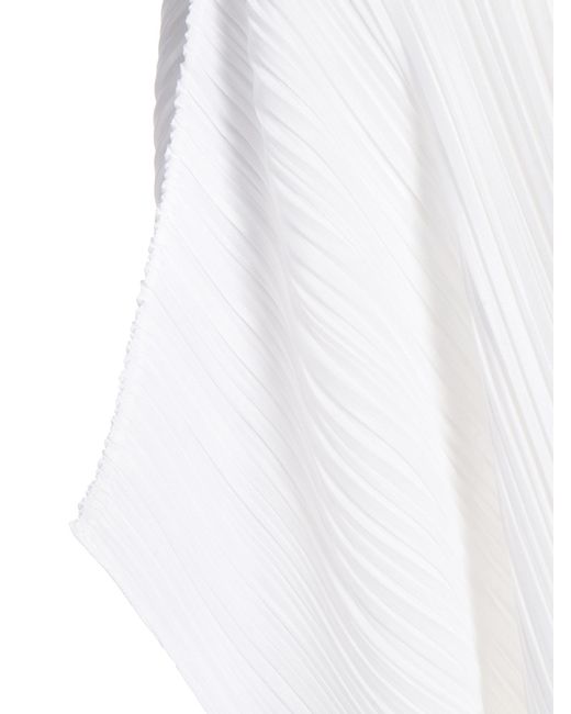 Fabiana Filippi White Wrinkles Short-Sleeved Blouse