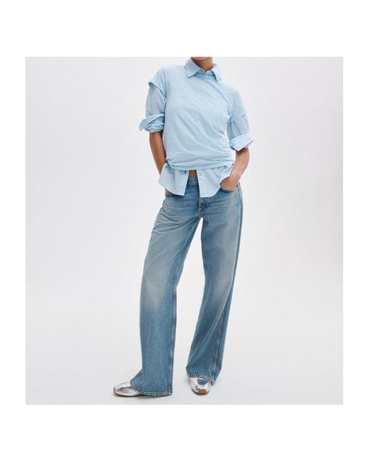 Rag & Bone Blue Striped T-Shirt