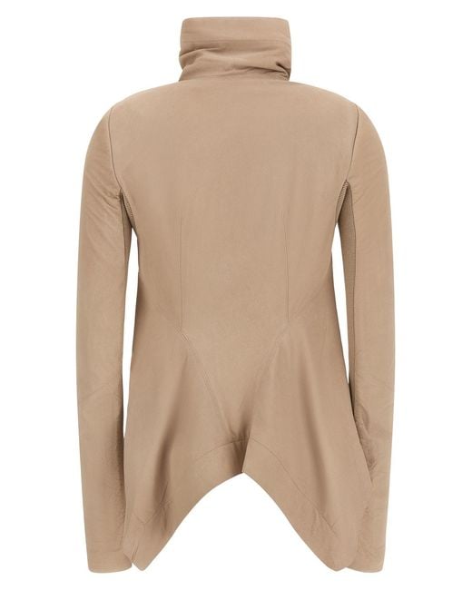 Rick Owens Natural Long-Sleeved Jacket