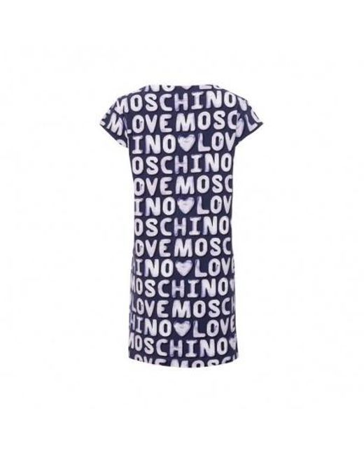 Moschino Blue A Printed Dress