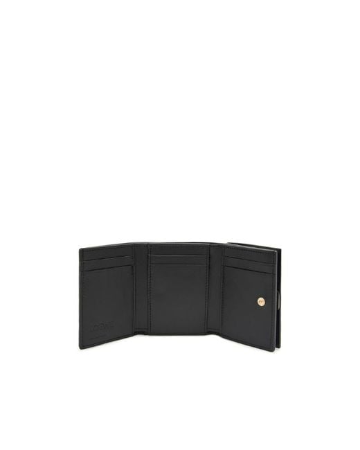 Loewe Black Puffer Anagram Trifold Wallet