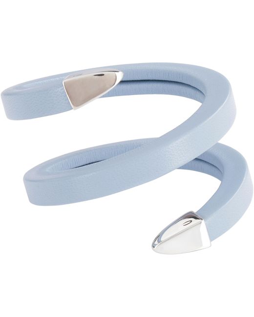 Bottega Veneta Blue Spiralled Wrist Cuff