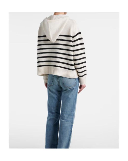 Nili Lotan White Hooded Sweater