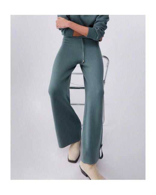 Liu Jo Blue Drawstring-Waistband Track Pants