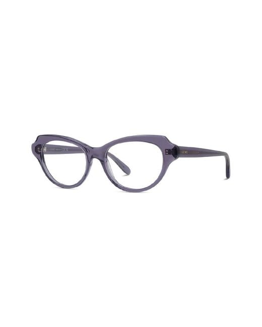 Loewe White Cat Eye Frame Glasses