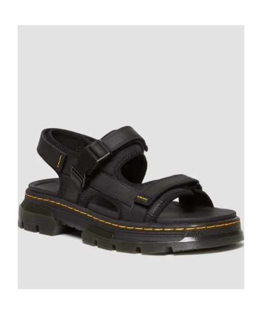 Dr. Martens Black Forster Poly Webbing Sandals for men
