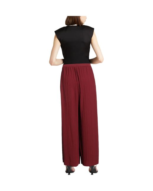 Max Mara Red Loose Knit Pants