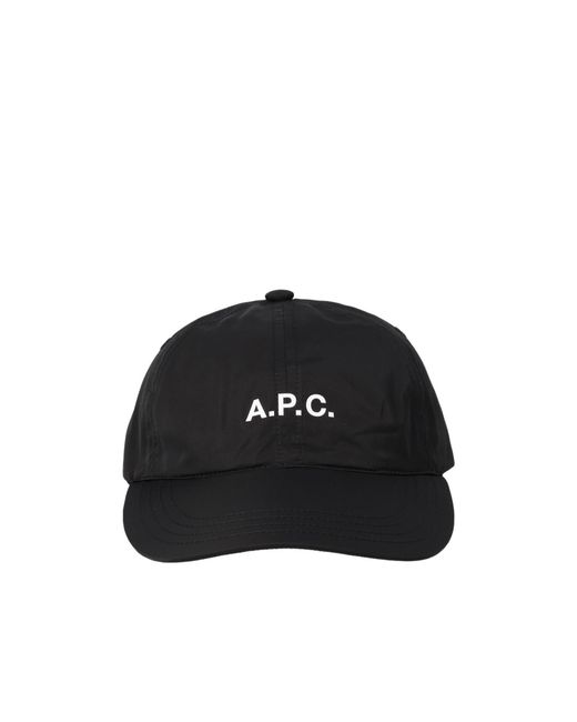 A.P.C. Black Logo-Printed Baseball Cap for men