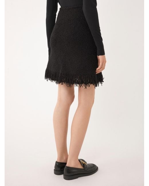 Chloé Black Bouclé Mini Skirt