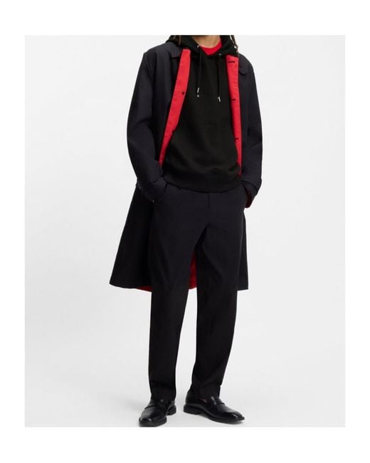 Boss Black Oversized-Fit Hoodie for men
