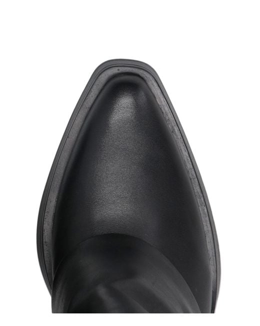Ash Black Round-Headed Short Boots