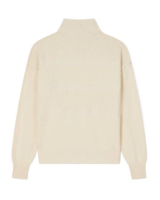 KENZO White Zip-Up Logo Patch Cardigan for men
