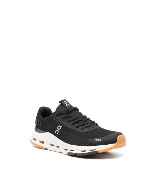 On Shoes Black Cloudnova Form 2 Lace-Up Sneakers for men