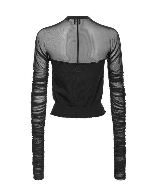 Pinko Black Gelso Long-Sleeved Cardigan