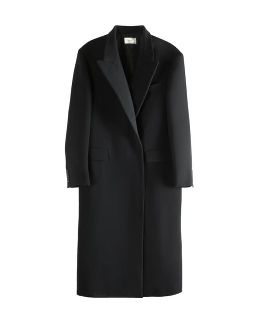 The Row Black Nevena Long Coat