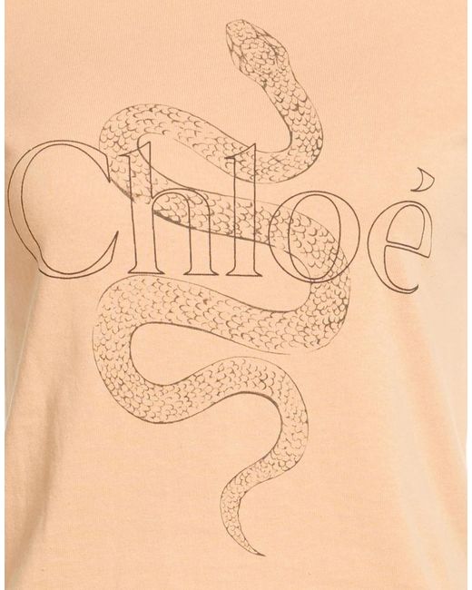 Chloé Natural Logo Crew Neck T-Shirt