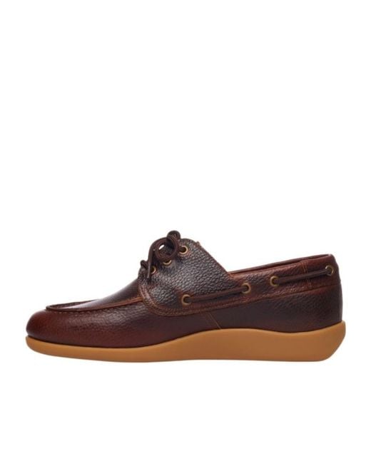 Sebago Brown Round-Toe Loafers for men