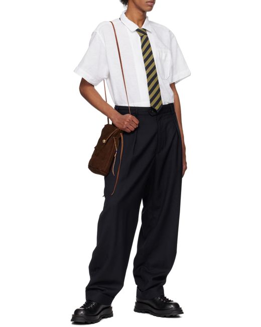 Engineered Garments Black Casual Pants With Belt Loops for men