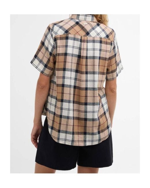 Barbour White Elishaw Short-Sleeve Shirt