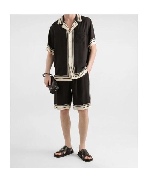 Dolce & Gabbana Black Silk Shirt for men