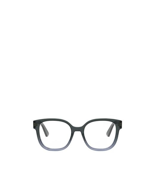 Dior Metallic Eyewear Square Frame Glasses