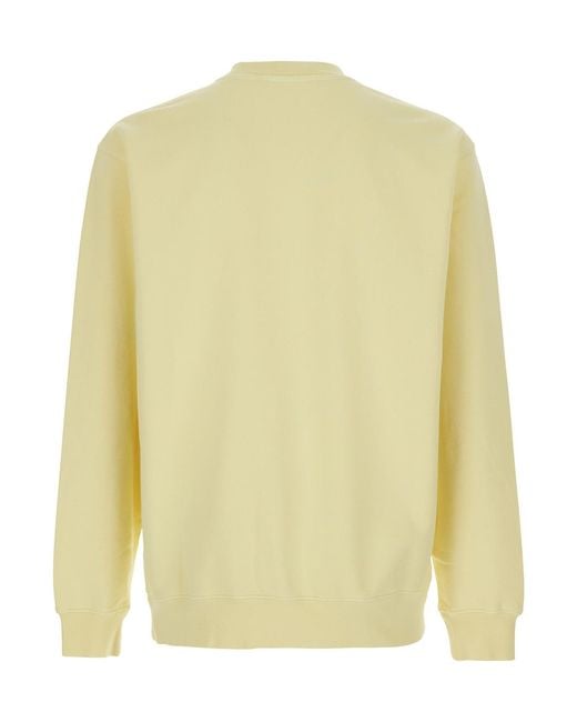 Jacquemus Yellow Le Sweatshirt Gros Grain Logo Sweatshirt for men