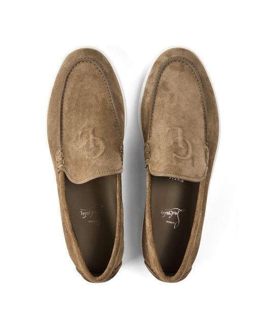 Christian Louboutin Brown Slip-On Loafers for men