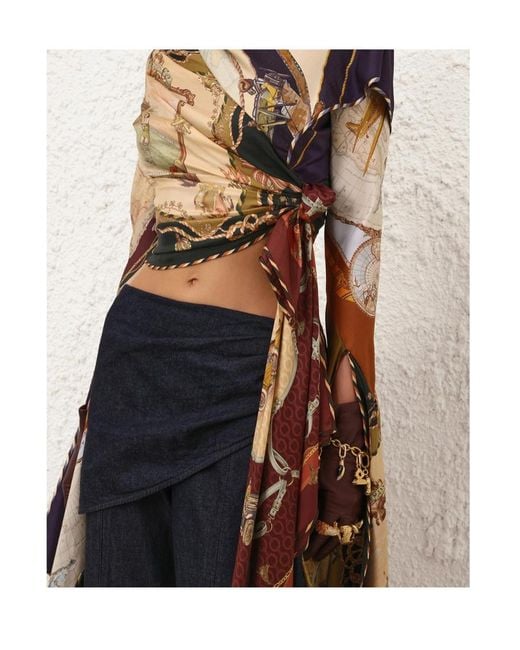 Zimmermann White Valiant Draped Top