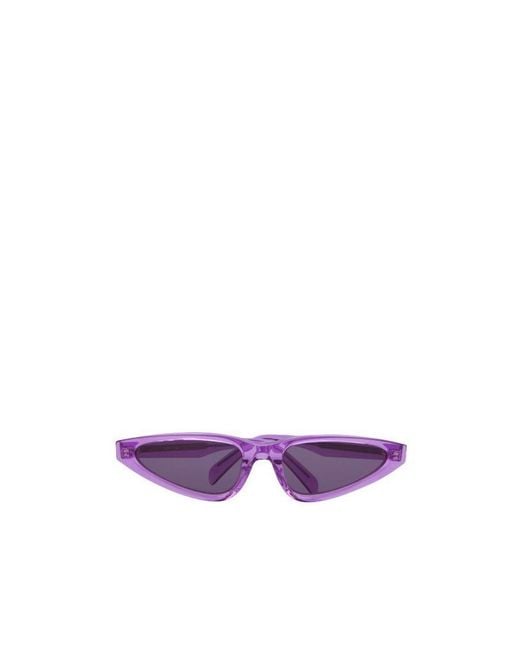 Céline Purple Logo Sunglasses