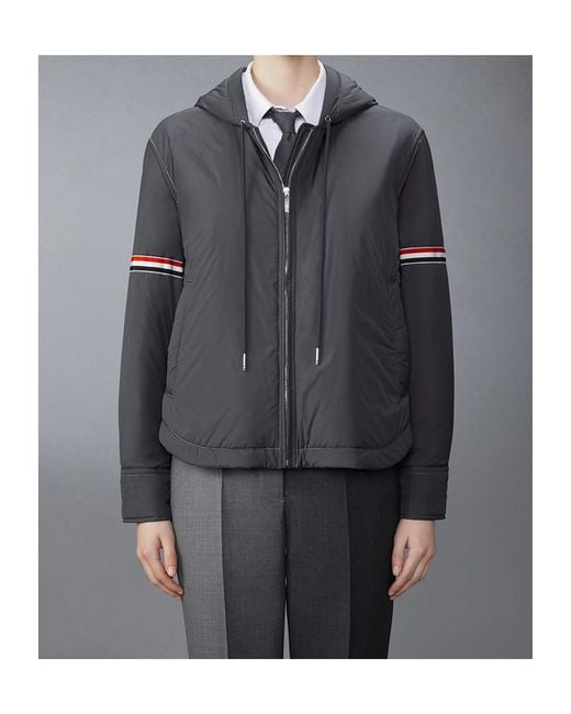 Thom Browne Gray Zip-Up Jacket