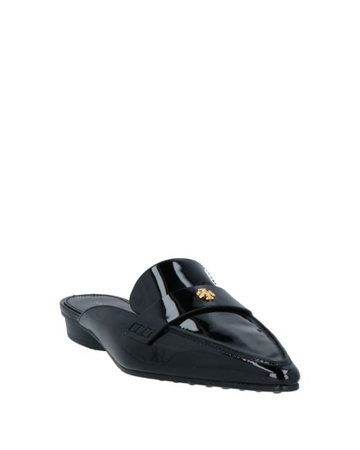 Tory Burch Black Closed-Toe Slippers