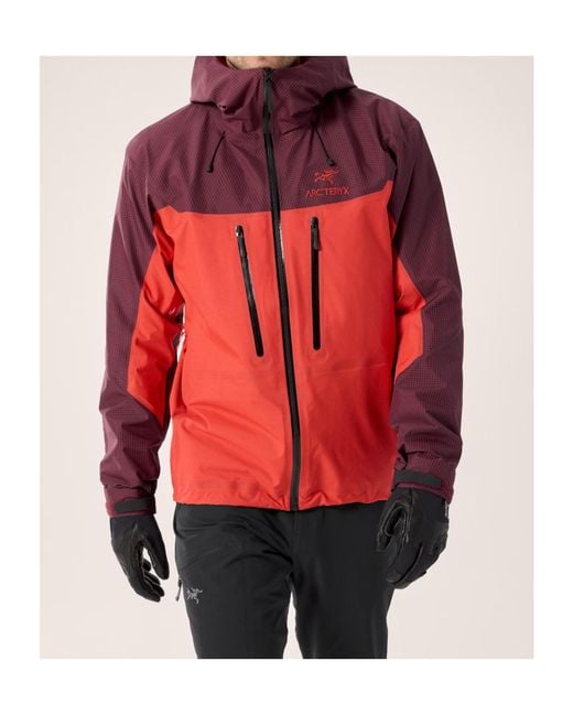 Arc'teryx Red Alpha Jacket for men