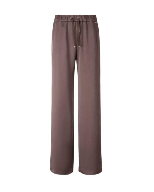 Herno Brown Satin Pants