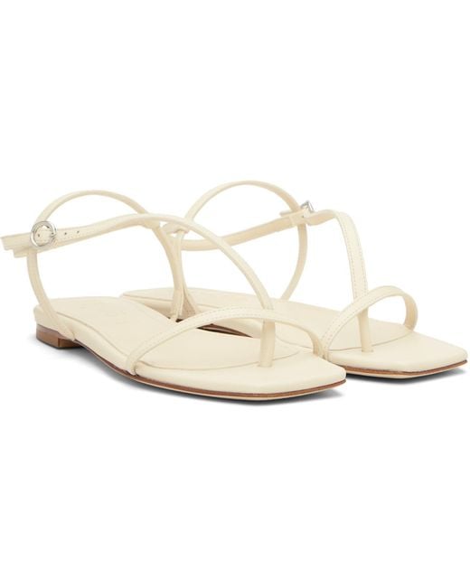 Aeyde White Strappy Sandals