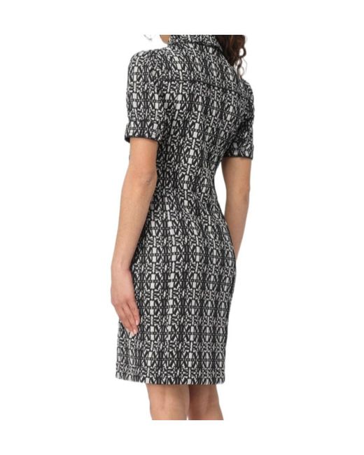Max Mara Multicolor Cesy Monogram Short-Sleeved Dress