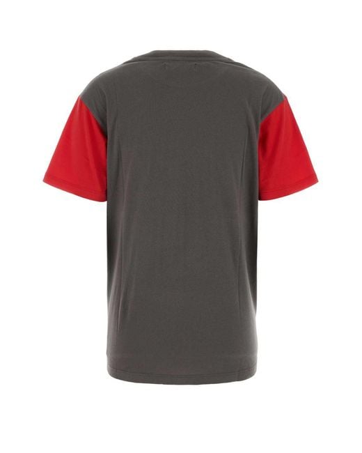 GIMAGUAS Red Steeve Crewneck T-Shirt